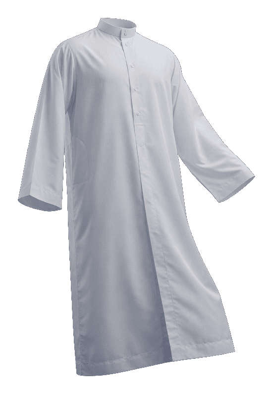 A white thobe ready for pickup